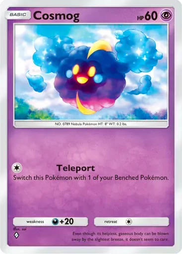 Cosmog card art (Deluxe Pack: ex)