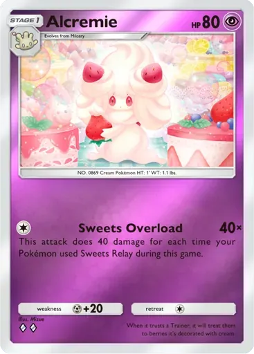 Alcremie card art (Deluxe Pack: ex)