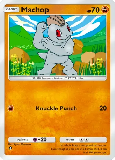 Machop card art (Deluxe Pack: ex)