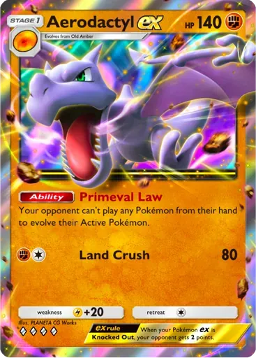 Aerodactyl ex card art (Deluxe Pack: ex)