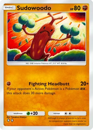 Sudowoodo card art (Deluxe Pack: ex)