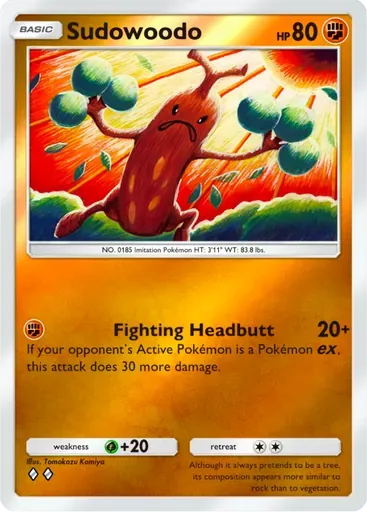 Sudowoodo card art (Deluxe Pack: ex)
