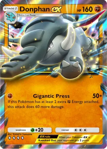 Donphan ex card art (Deluxe Pack: ex)