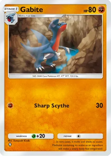 Gabite card art (Deluxe Pack: ex)
