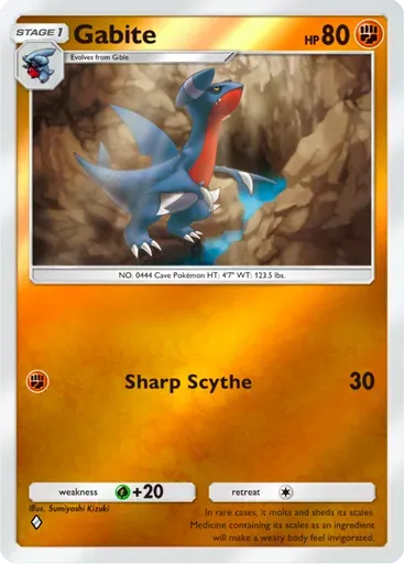 Gabite card art (Deluxe Pack: ex)