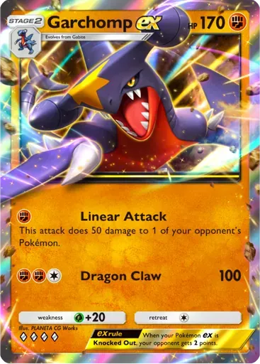Garchomp ex card art (Deluxe Pack: ex)
