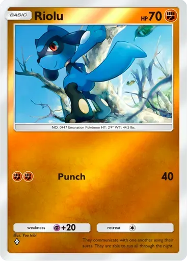 Riolu card art (Deluxe Pack: ex)