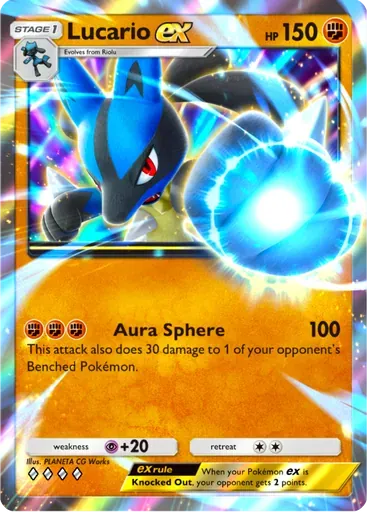 Lucario ex card art (Deluxe Pack: ex)