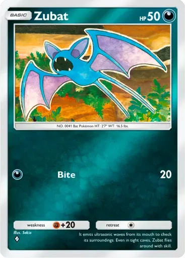 Zubat card art (Deluxe Pack: ex)