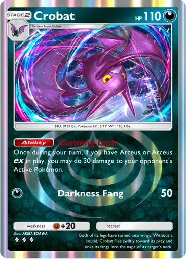 Crobat card art (Deluxe Pack: ex)