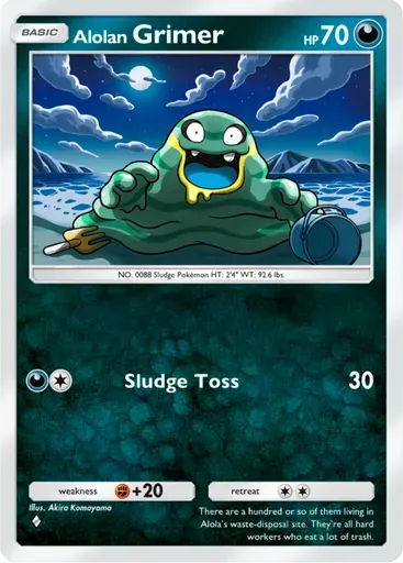 Alolan Grimer card art (Deluxe Pack: ex)