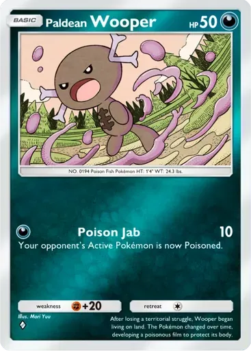 Paldean Wooper card art (Deluxe Pack: ex)