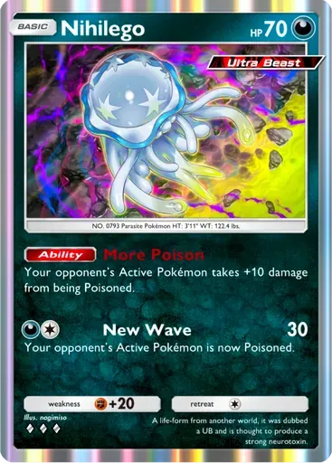 Nihilego card art (Deluxe Pack: ex)