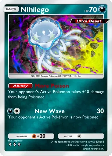 Nihilego card art (Deluxe Pack: ex)