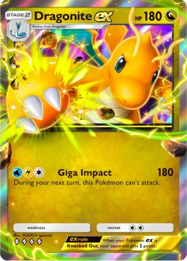Dragonite ex card art (Deluxe Pack: ex)