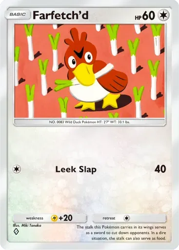 Farfetch'd card art (Deluxe Pack: ex)