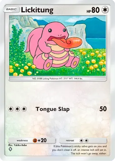 Lickitung card art (Deluxe Pack: ex)