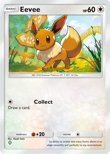 Eevee card art (Deluxe Pack: ex)