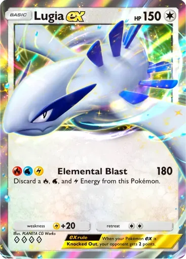 Lugia ex card art (Deluxe Pack: ex)