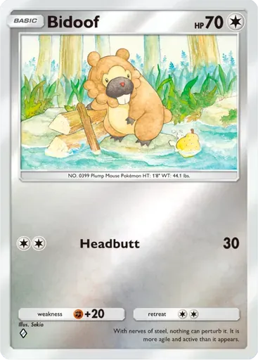 Bidoof card art (Deluxe Pack: ex)