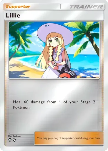 Lillie card art (Deluxe Pack: ex)