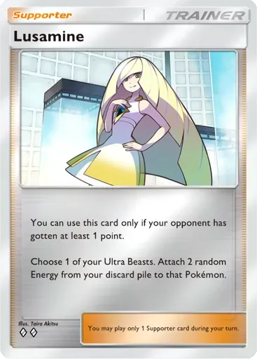 Lusamine card art (Deluxe Pack: ex)