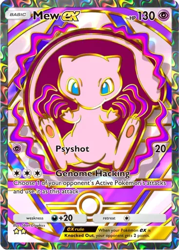 Mew ex card art (Deluxe Pack: ex)