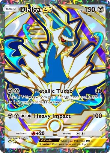 Dialga ex card art (Deluxe Pack: ex)