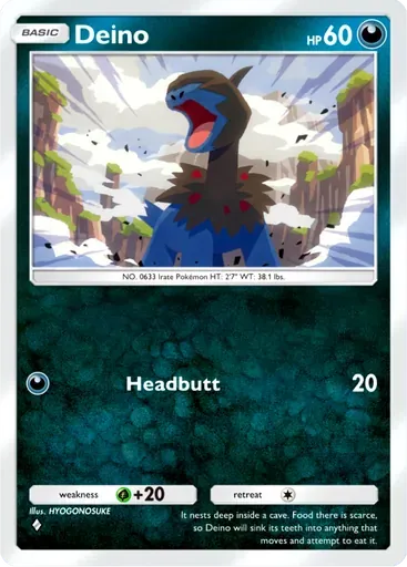 Deino card art (Mega Rising)