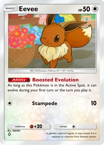 Eevee card art (Mega Rising)