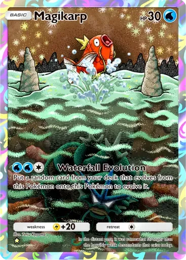 Magikarp card art (Mega Rising)