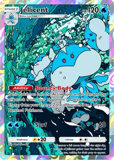 Jellicent card art (Mega Rising)