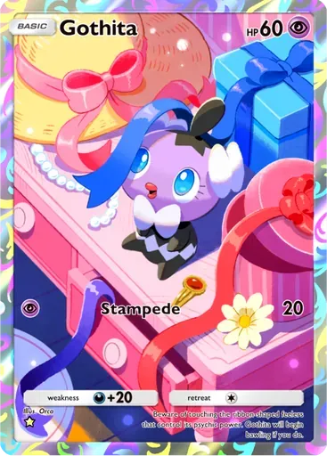 Gothita card art (Mega Rising)