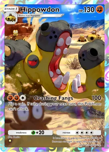 Hippowdon card art (Mega Rising)