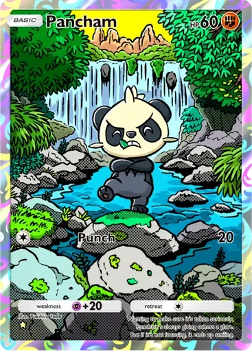 Pancham card art (Mega Rising)
