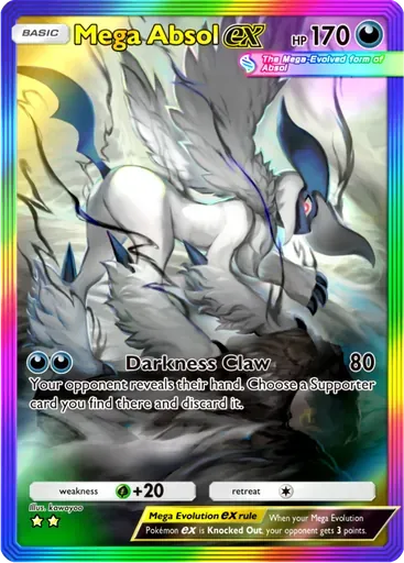 Mega Absol ex card art (Mega Rising)