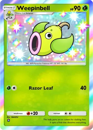 Weepinbell card art (Mega Rising)