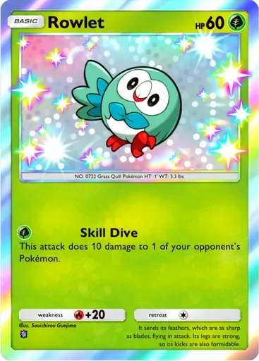 Rowlet card art (Mega Rising)