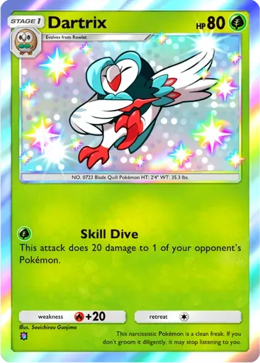Dartrix card art (Mega Rising)