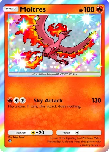 Moltres card art (Mega Rising)