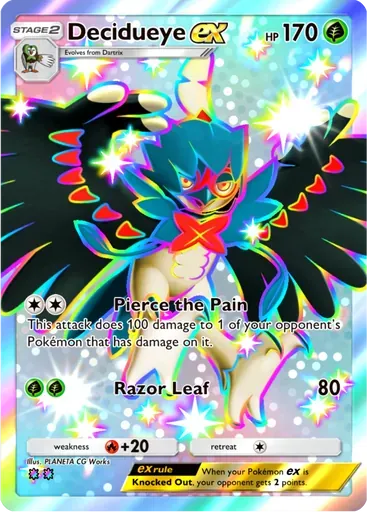 Decidueye ex card art (Mega Rising)