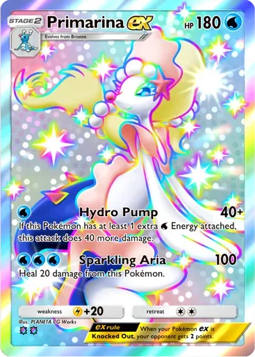 Primarina ex card art (Mega Rising)