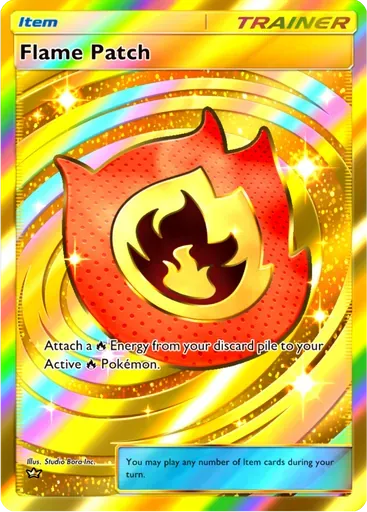 Flame Patch card art (Mega Rising)