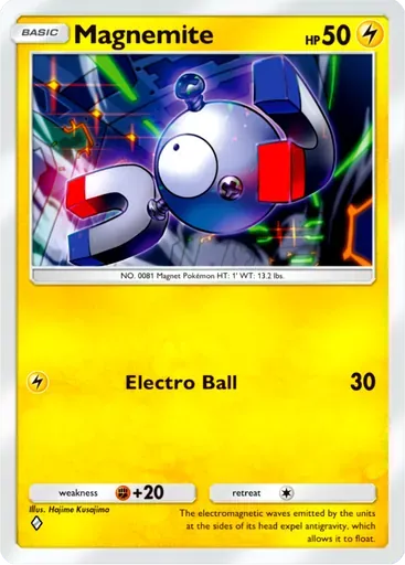 Magnemite card art (Crimson Blaze)