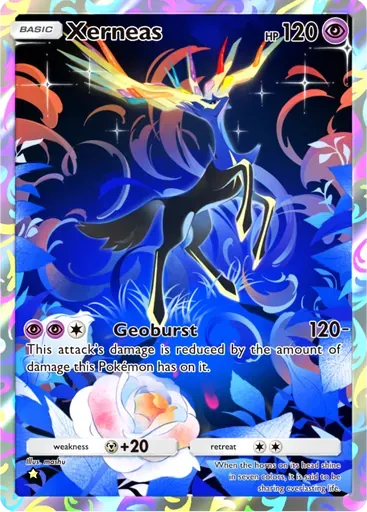 Xerneas card art (Crimson Blaze)