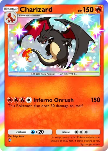 Charizard card art (Crimson Blaze)