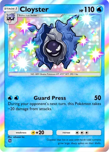 Cloyster card art (Crimson Blaze)
