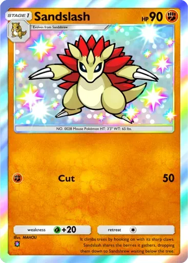 Sandslash card art (Crimson Blaze)