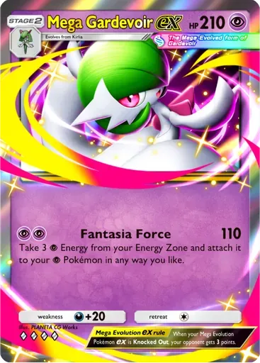 Mega Gardevoir ex card art (Fantastical Parade)