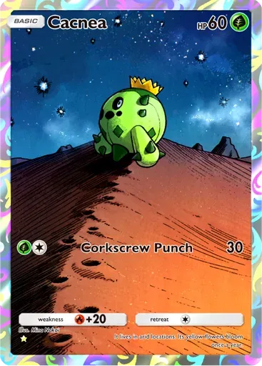 Cacnea card art (Fantastical Parade)